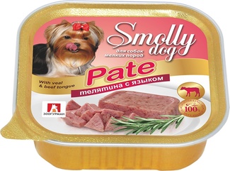 Консервы для собак "Smolly dog" Телятина с языком