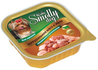 Консервы для щенков "Smolly dog" телятина с цыпленком