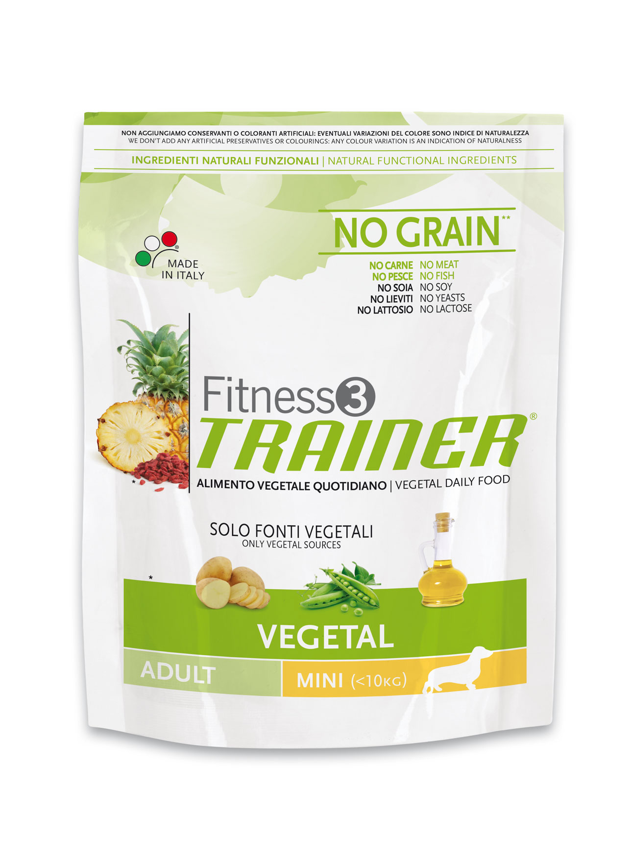 Trainer Fitness3 No Grain Mini Adult Vegetal для взрослых собак мелких пород