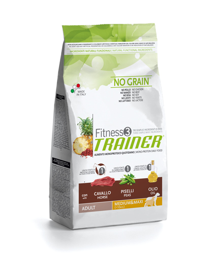 Trainer Fitness MEDIUM/MAXI для собак средних и крупных пород конина, горох