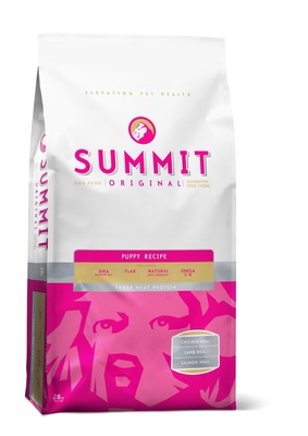 Корм Summit для щенков три вида мяса с ягненком, цыпленком и лососем, Original Three Meat, Puppy Recipe DF