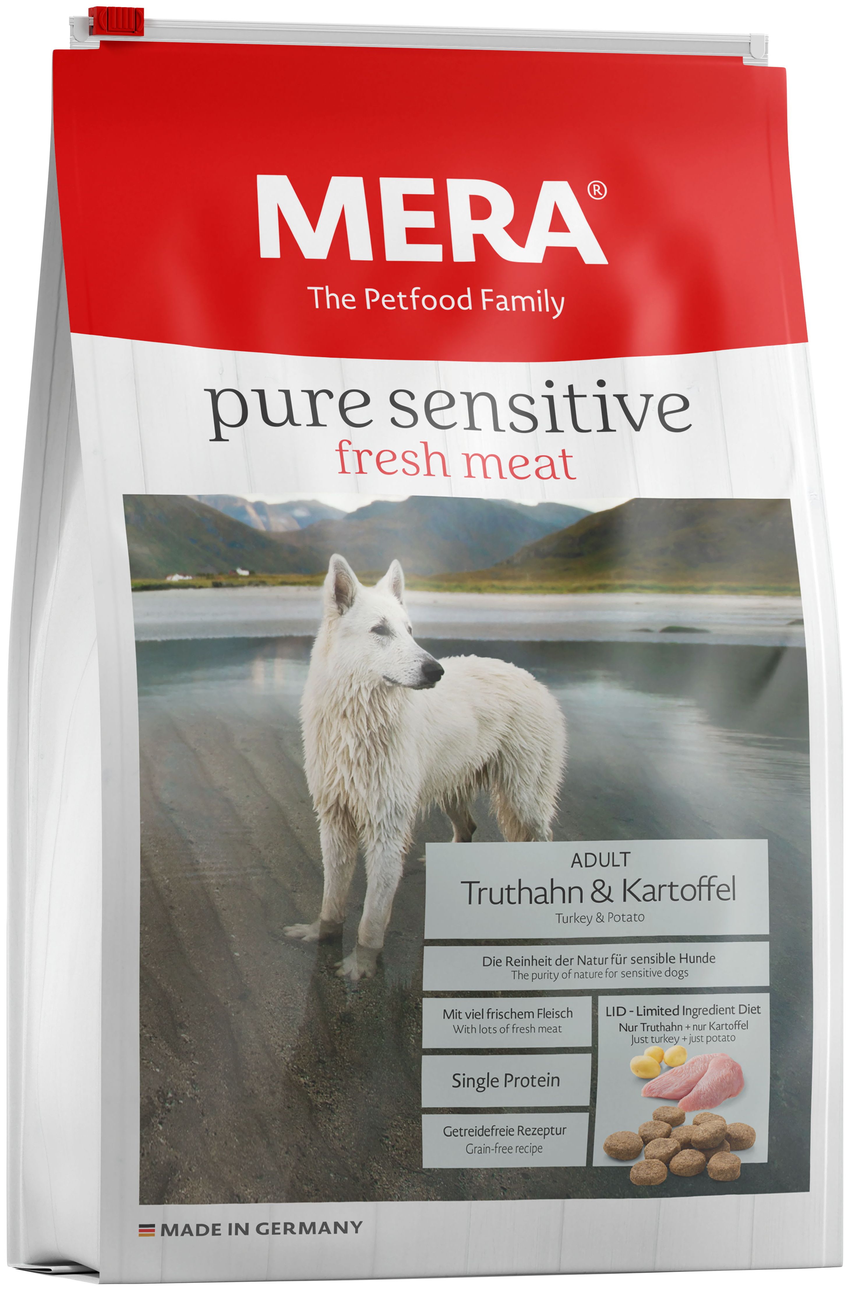 Сухой корм Mera Pure Sensitive Fresh Meat 