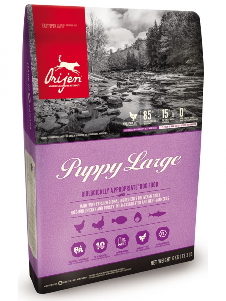 Orijen Puppy Large Breed 85/15 беззерновой корм для щенков крупных пород