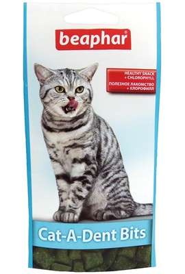 Beaphar подушечки для чистки зубов кошек, Cat-A-Dent Bits