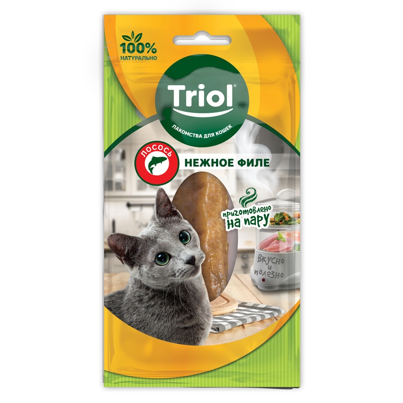 Нежное филе лосося для кошек, 20г