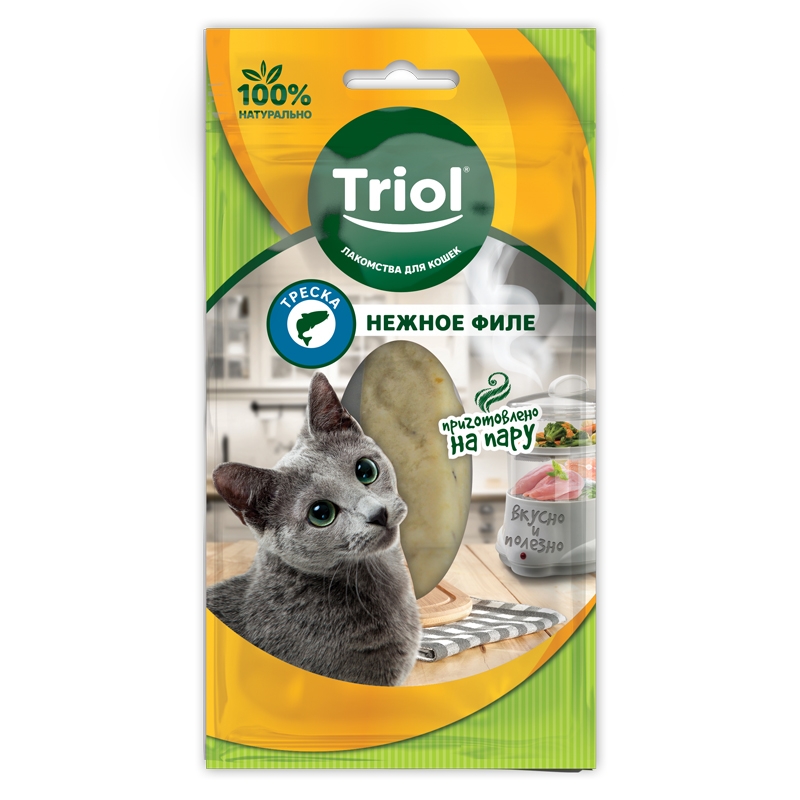 Нежное филе трески для кошек, 20г
