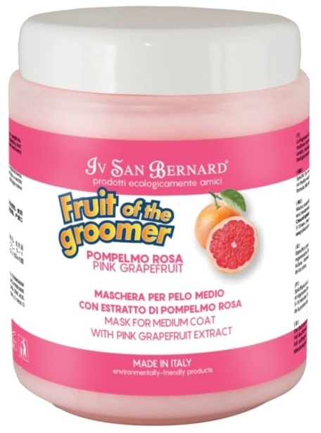 ISB Fruit of the Grommer Pink Grapefruit Восстанавливающая маска для шерсти средней длины с витаминами