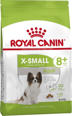 Корм Royal Canin X-Small Adult 8+ для взрослых собак карликовых пород от 8 до 12 лет