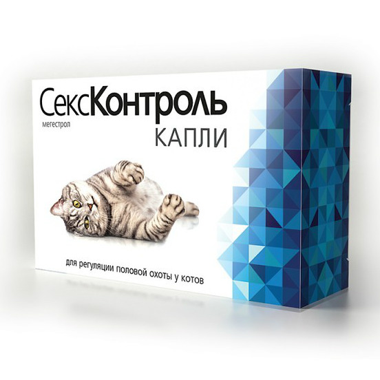 ROLF CLUB СексКонтроль КАПЛИ 3 мл для котов
