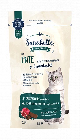 Bosch Sanabelle Snack с уткой и гранатом лакомство для кошек