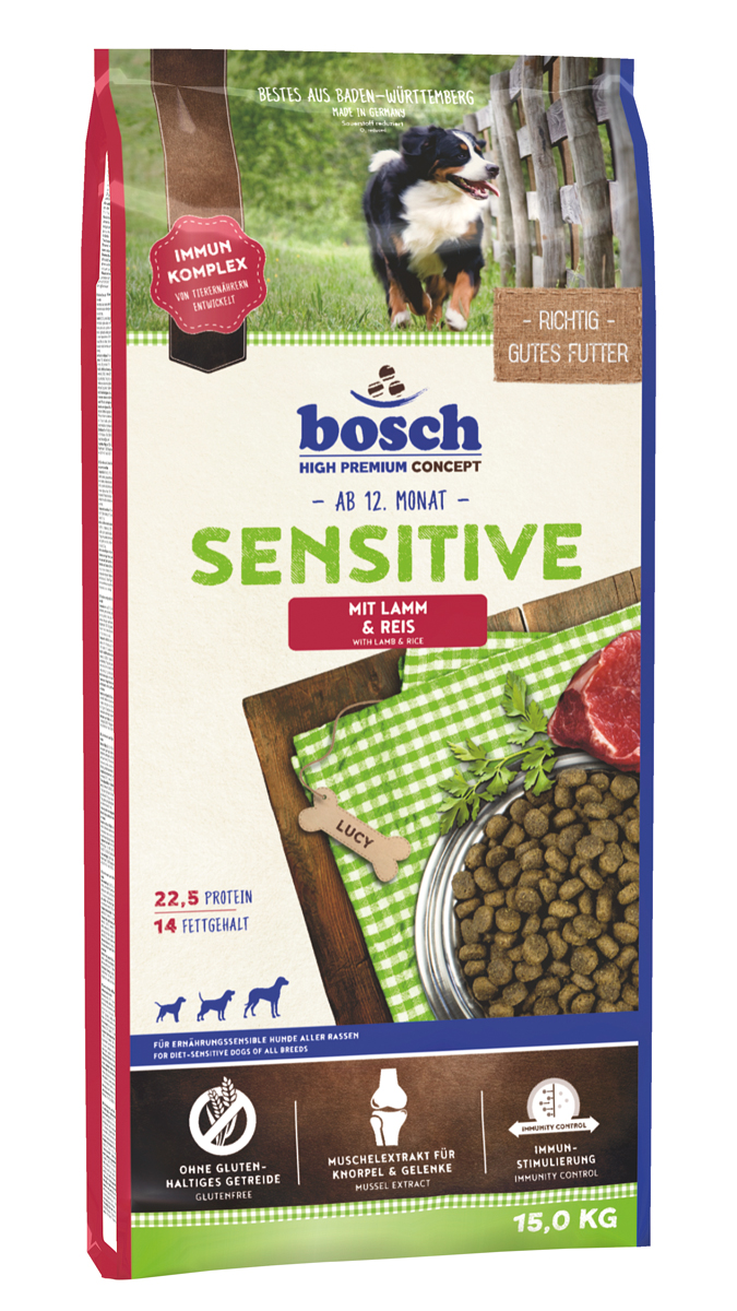 Bosch Adult Sensitive Lamb корм для аллергичных собак ягненок/рис