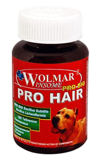WOLMAR Pro Bio PRO HAIR д/кожи и шерсти собак и щенков 180 табл