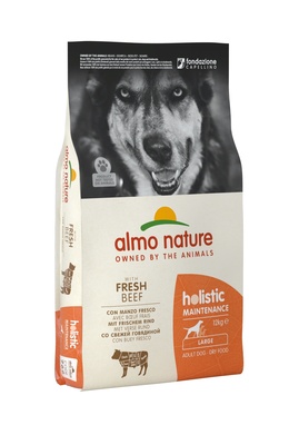 Корм Almo Nature для взрослых собак крупных пород, с говядиной, Large Adult Beef and Rice Holistic