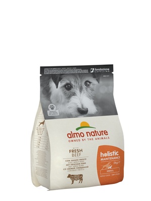 Корм Almo Nature для взрослых собак малых пород с говядиной, Small&Beef and Rice Holistic