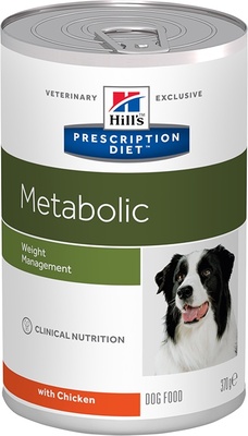 Hill's вет.консервы Prescription Diet Metabolic, влажный диетический корм для собак для снижения и контроля веса, с курицей