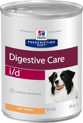 Hill's вет.консервы Prescription Diet i/d Digestive Care, влажный диетический корм для собак при расстройствах пищеварения, ЖКТ, с индейкой
