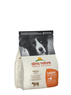 Корм Almo Nature для взрослых собак средних пород, с говядиной, Medium&Beef and Rice Holistic