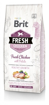 Корм Brit фреш для щенков, с курицей и картофелем, Fresh Chicken with Potato Puppy