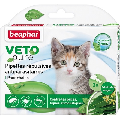 Beaphar капли Био от блох для котят, 3 пипетки