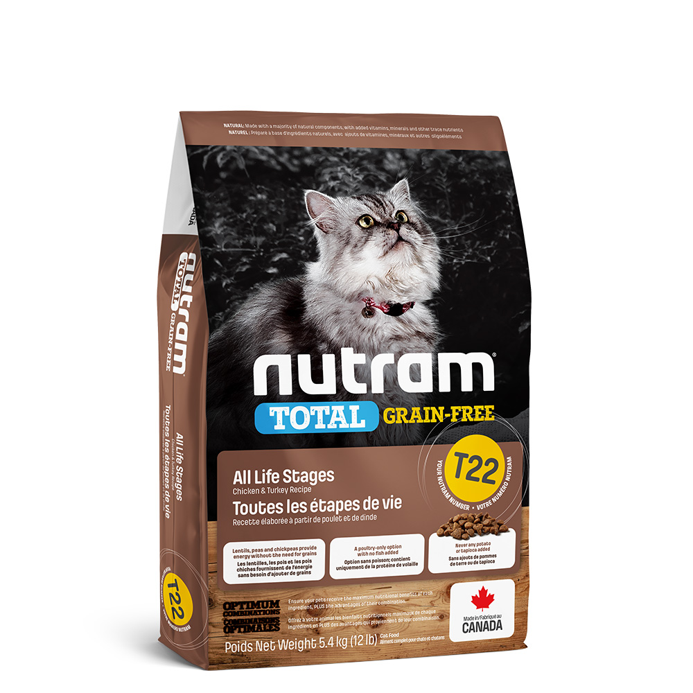 Корм Nutram GRAIN FREE T22 Turkey, Chicken & Duck беззерновой индейка/курица/утка