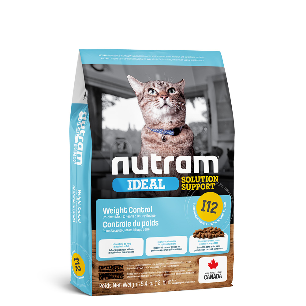 Nutram I12 NUTRAM IDEAL SOLUTION SUPPORT WEIGHT CONTROL сухой корм для кошек контроль веса