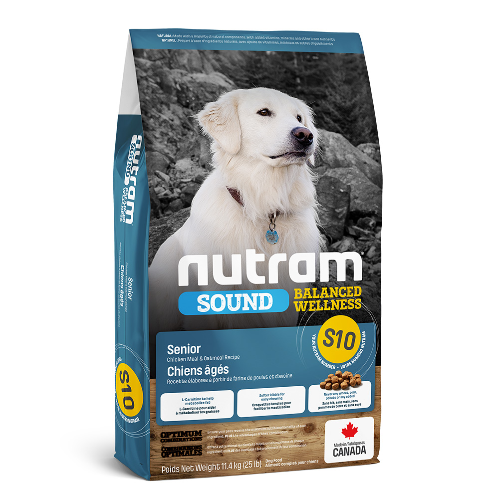 Nutram S10 SOUND Senior сухой корм для пожилых собак