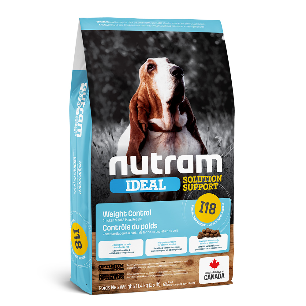 Nutram I18 IDEAL корм для собак контроль веса