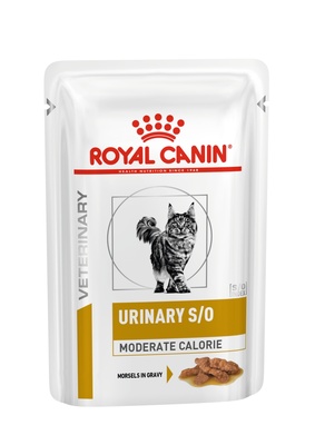 Royal Canin кусочки в соусе для кошек при профилактике МКБ и избыточном весе, Urinary S/O Moderate calorie feline in souse