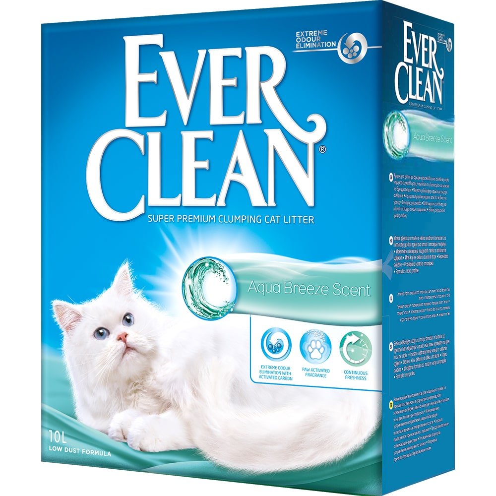 Ever Clean комкующийся наполнитель с ароматом морского бриза, Aqua Breeze