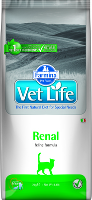 FARMINA Vet Life Renal корм для кошек при заболеваниях почек
