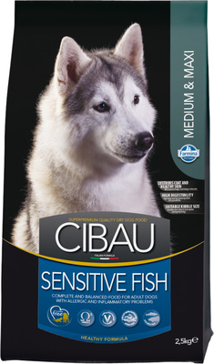 Farmina Cibau Sensitive Fish Medium&Maxi корм для средних и крупных пород для чувствит. пищеварения