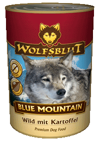 WКонсервы Wolfsblut (Волчья кровь) Blue Mauntain Adult (Голубая гора для взрослых) Оленина картофель 395гр