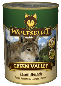 Консервы Wolfsblut (Волчья кровь) Green Valley Adult (Зеленая долина для взрослых) Ягненок лосось 395гр