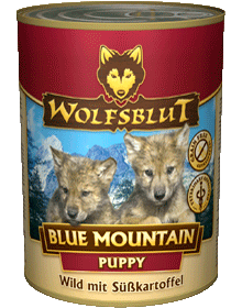 Консервы Wolfsblut (Волчья кровь) Blue Mauntain Puppy (Голубая гора для щенков) Оленина и батат 395гр
