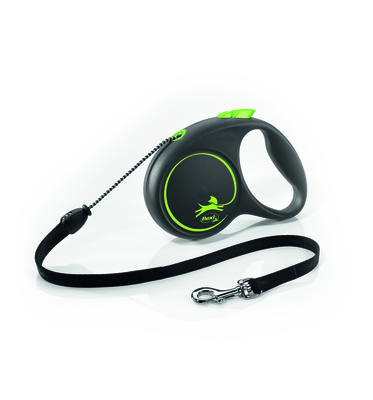 Flexi рулетка-трос для собак, Black Design XS Cord 3м 8кг