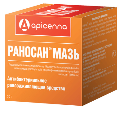 Apicenna раносан ранозаживляющая мазь 30гр
