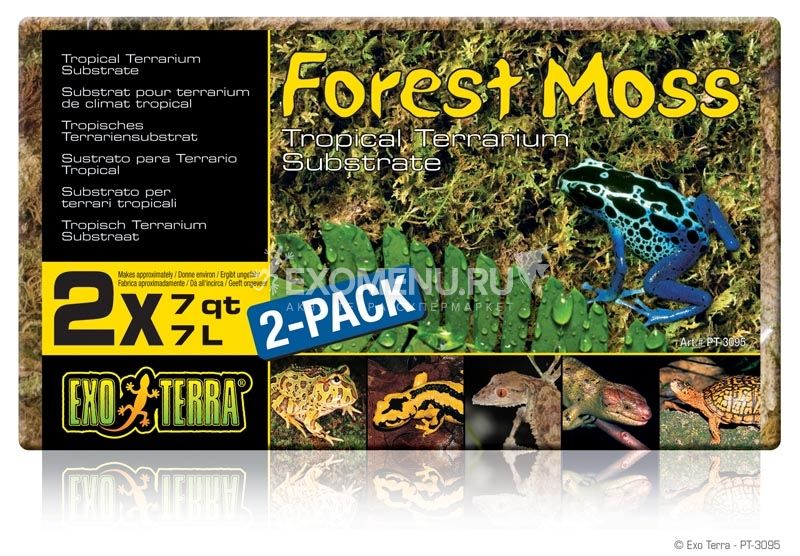 Грунт для террариума мох Exo Terra forest plume moss