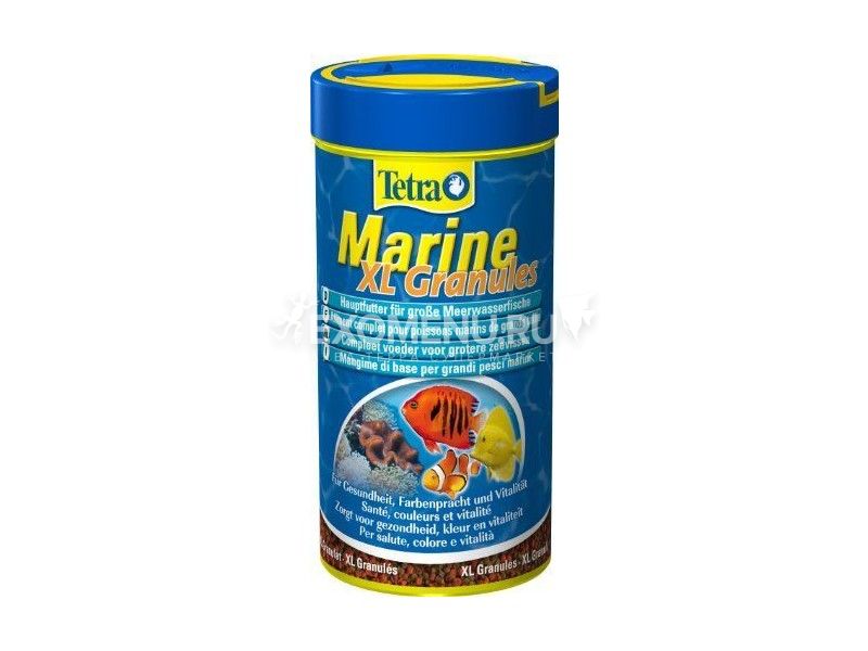 Основной корм для средних и крупных морских рыб Tetra Marin Granules 250 ml