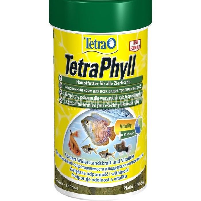 Корм для травоядных рыб Tetra Phyll 100 мл, хлопья