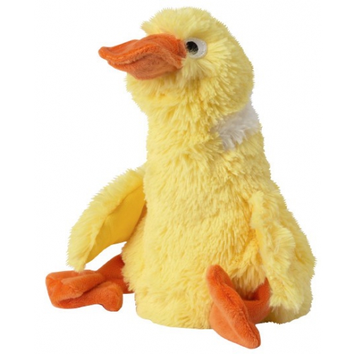 Doggles Мягкая игрушка Plush Bottle Утка с пластиковой бутылкой, желтый, 55см