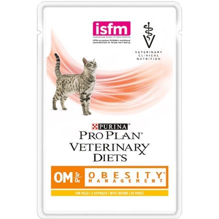 Purina OM паучи для кошек лечение ожирения