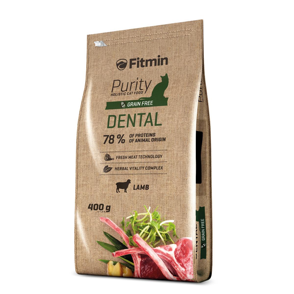 FITMIN CAT PURITY Сухой беззерновой корм для взрослых кошек для поддержания здоровья полости рта Dental