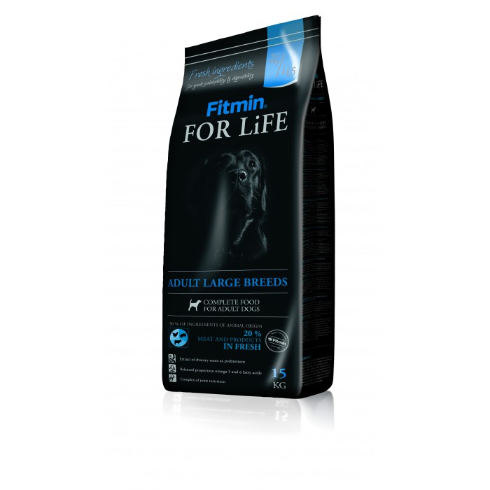 FITMIN For Life Adult Large Breeds корм для взрослых собак крупных и гигантских пород с птицей