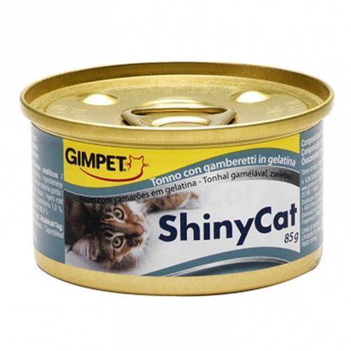 Shiny Cat консервы с тунцом креветкам и солодом