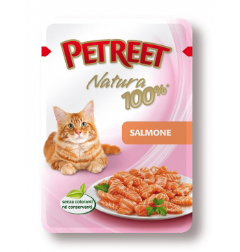 Petreet Natura Пауч для кошек Лосось 85 г