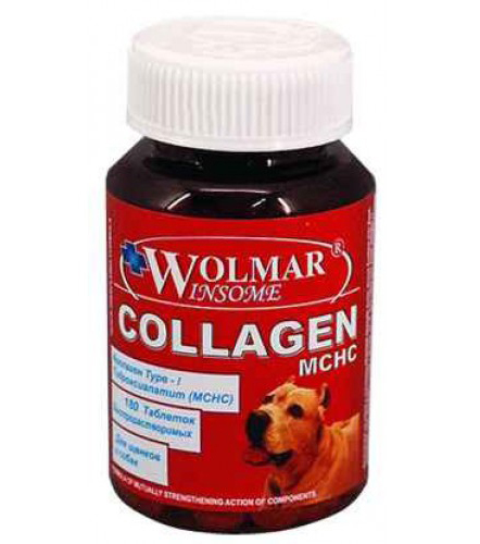WOLMAR Collagen MCHC хондропротектор (гидроксиапатит Ca) д/собак 180 табл