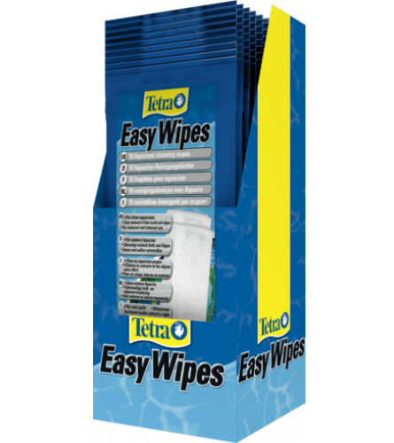 Tetra EasyWipes салфетки для протирки аквариумов 10шт арт 164727