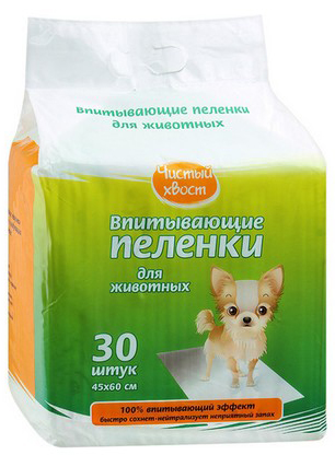 Чистый хвост впитывающие пеленки для животных 30шт