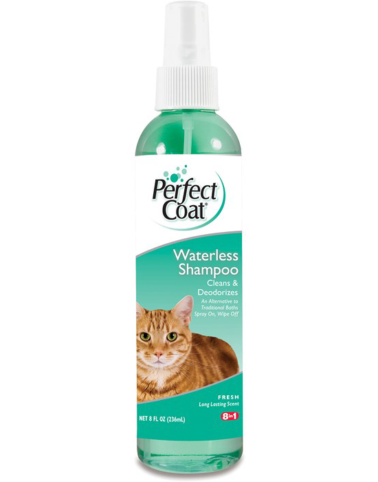 8in1 PC Waterless Shampoo шампунь-спрей для кошек без смывания с ароматом свежести 236 мл арт 1825883