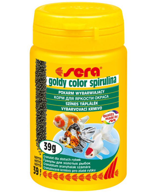 Sera Goldy color spirulina корм для яркости окраса золотых рыбок